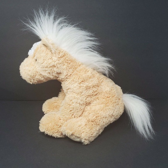 Aurora Horse 13" Plush Stuffed Animal Brown White Equestrian Easter Basket Fan - Picture 4 of 6